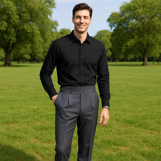 Casual Business Trousers in Gray