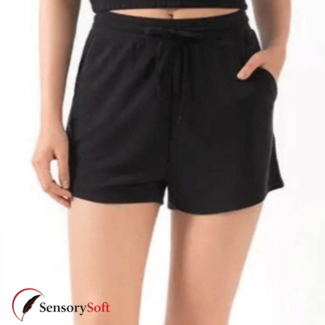 Lace Wide Loose Yoga Shorts for Women's Fitness