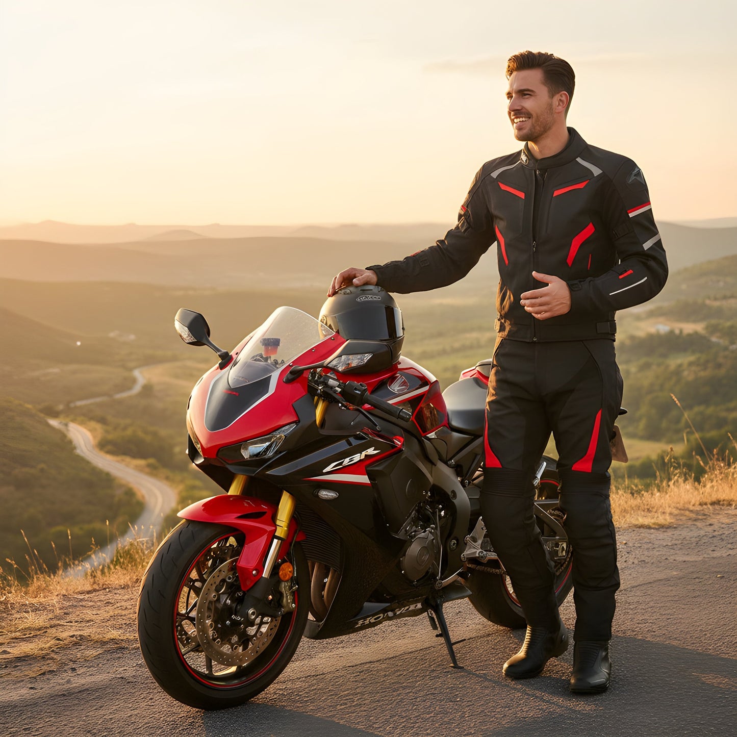 Waterproof and Warm Motorcycle Knight Jacket and Pants