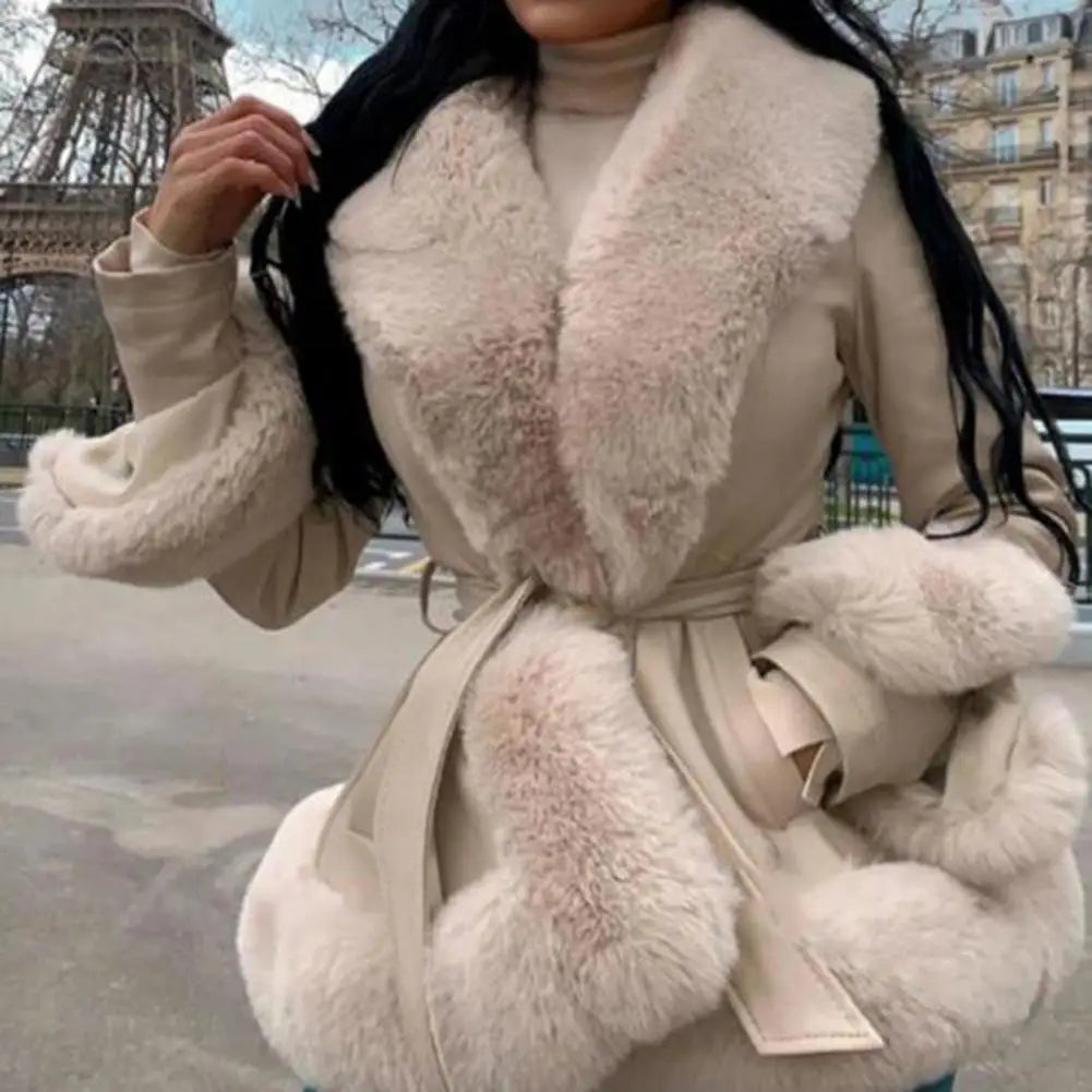 Chic Winter Faux Fur Coat