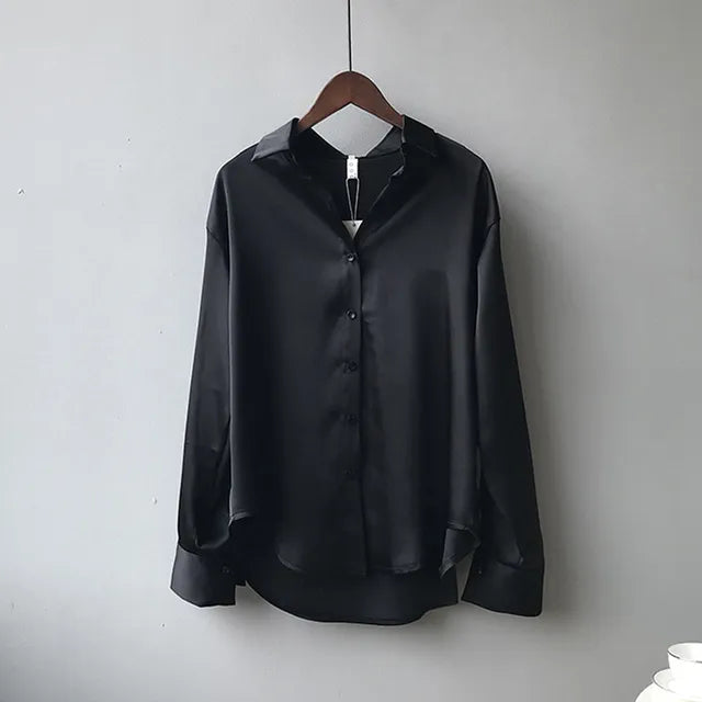 Business Satin Silk Shirt