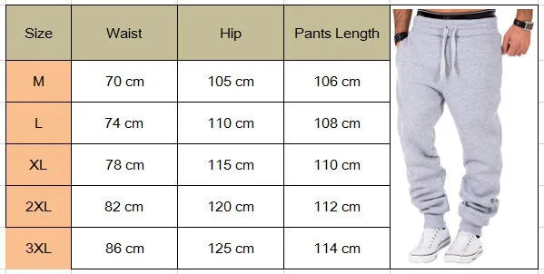 2025 Men's Fashion Loose Sport Gym Joggers: Slim Fit Sweatpants