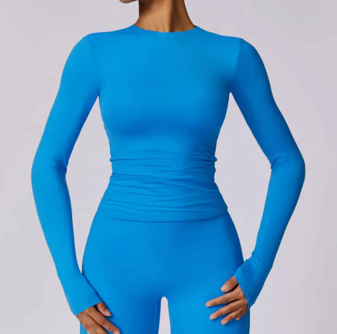 Tight Long Sleeve Yoga Leisure Workout Clothes