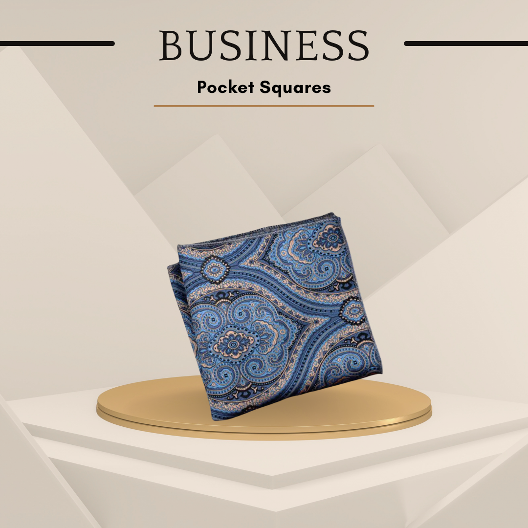 Men's Silk Pocket Squares – No9 Blue Plaid