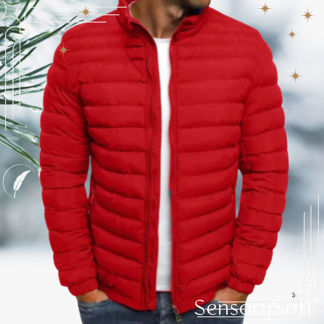 Men's Coldproof Cotton Padded Jacket – Outdoor Zipper Coat