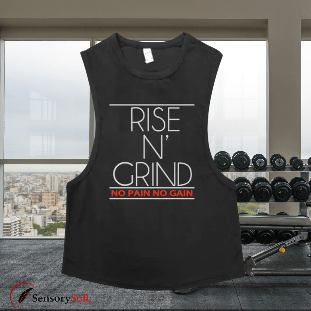 Men's Casual RISE N GRIND Fitness Sleeveless Shirt