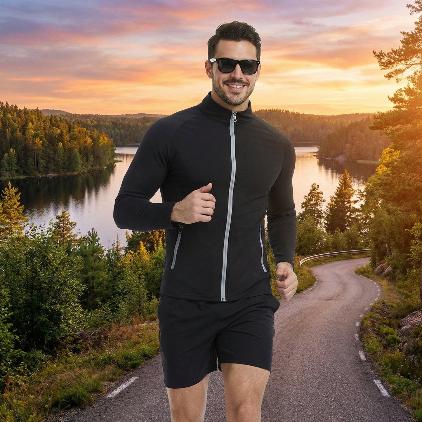 Men's Running Fitness Shirts with Pockets