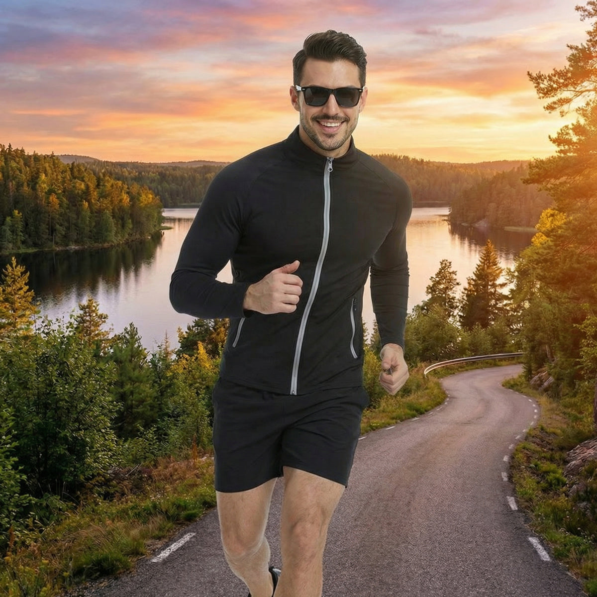 Men's Running Fitness Shirts with Pockets