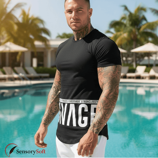Men's European SAVAGE Fitness T-Shirt