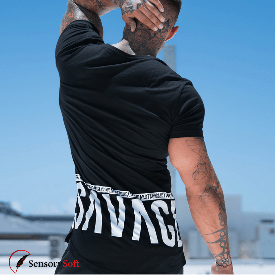 Men's European SAVAGE Fitness T-Shirt