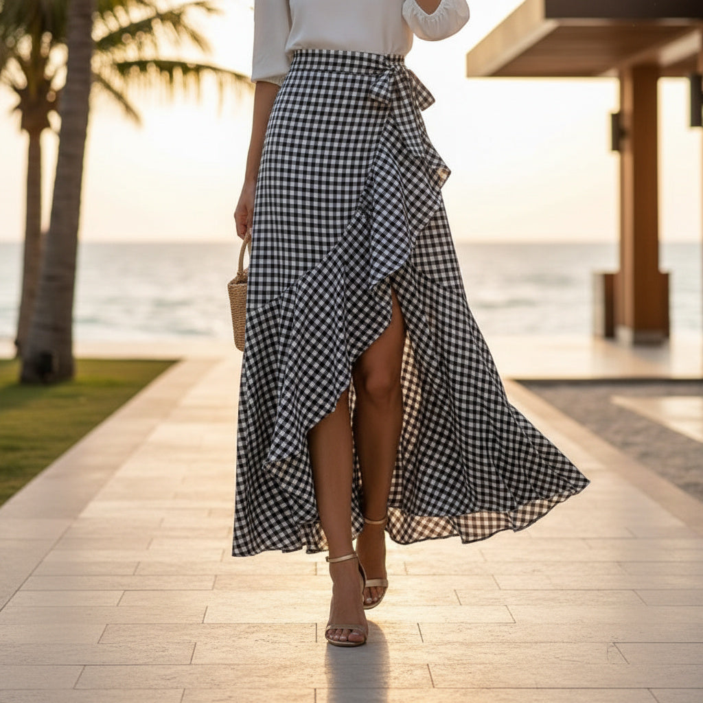 The Amalfi Ruffle Maxi Skirt