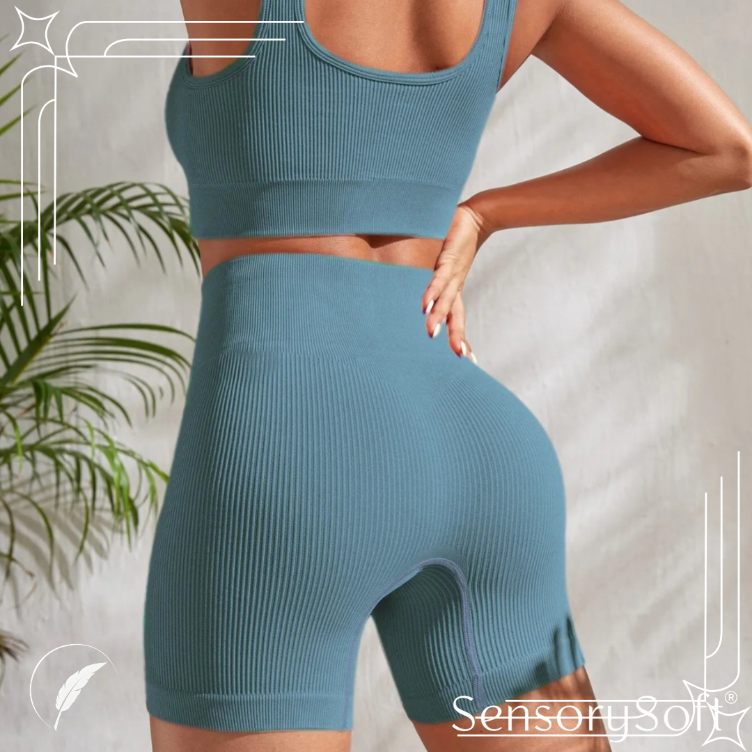 Seamless Ribbed Yoga Sets