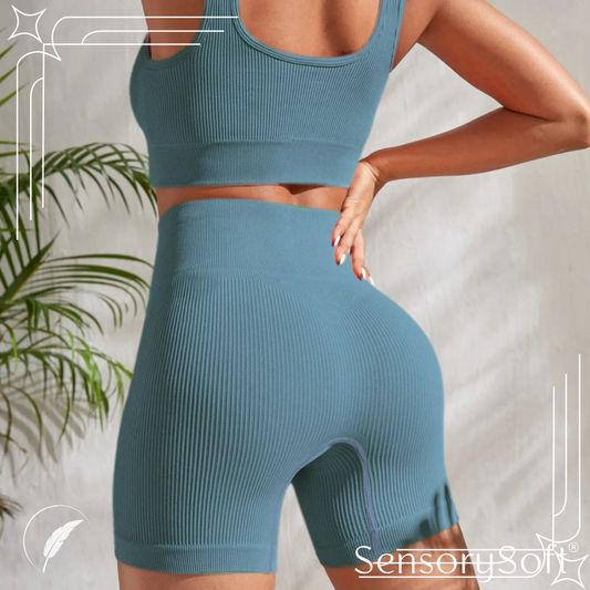 Seamless Ribbed Yoga Sets