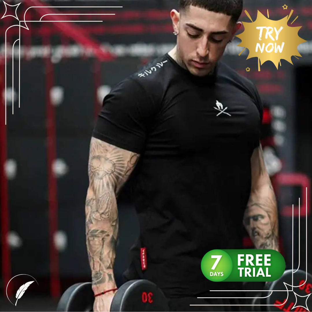 Men T-Shirts Fashion Summer Bodybuilding Tees