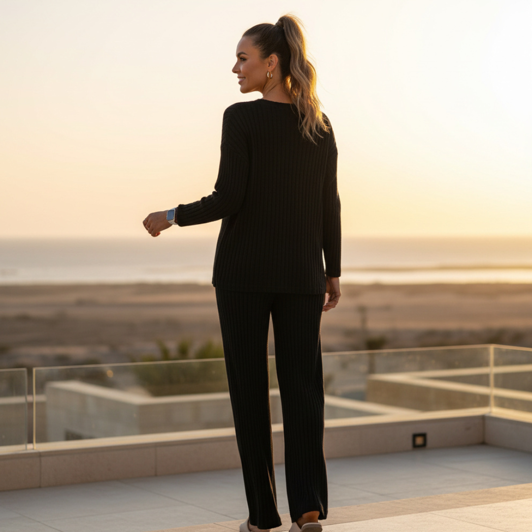 The Aspen Luxe Ribbed Knit Set