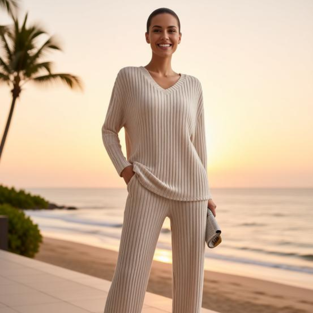 The Aspen Luxe Ribbed Knit Set
