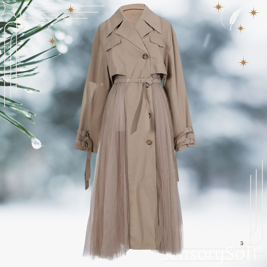 Tulle Trench Coat