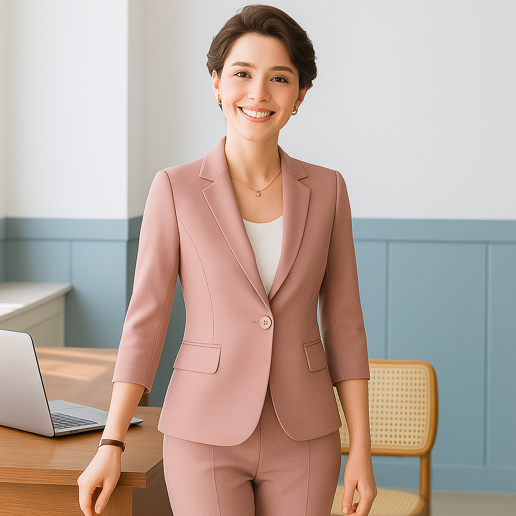 Women's Formal Business Suit for Spring and Summer