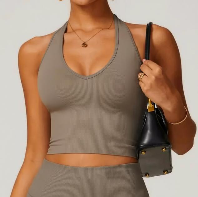 The Aspire Seamless Halter Active Top