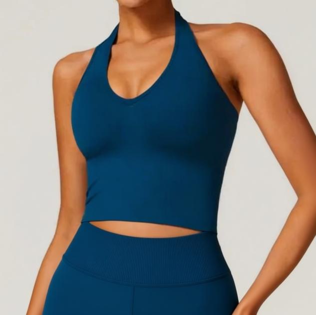 The Aspire Seamless Halter Active Top