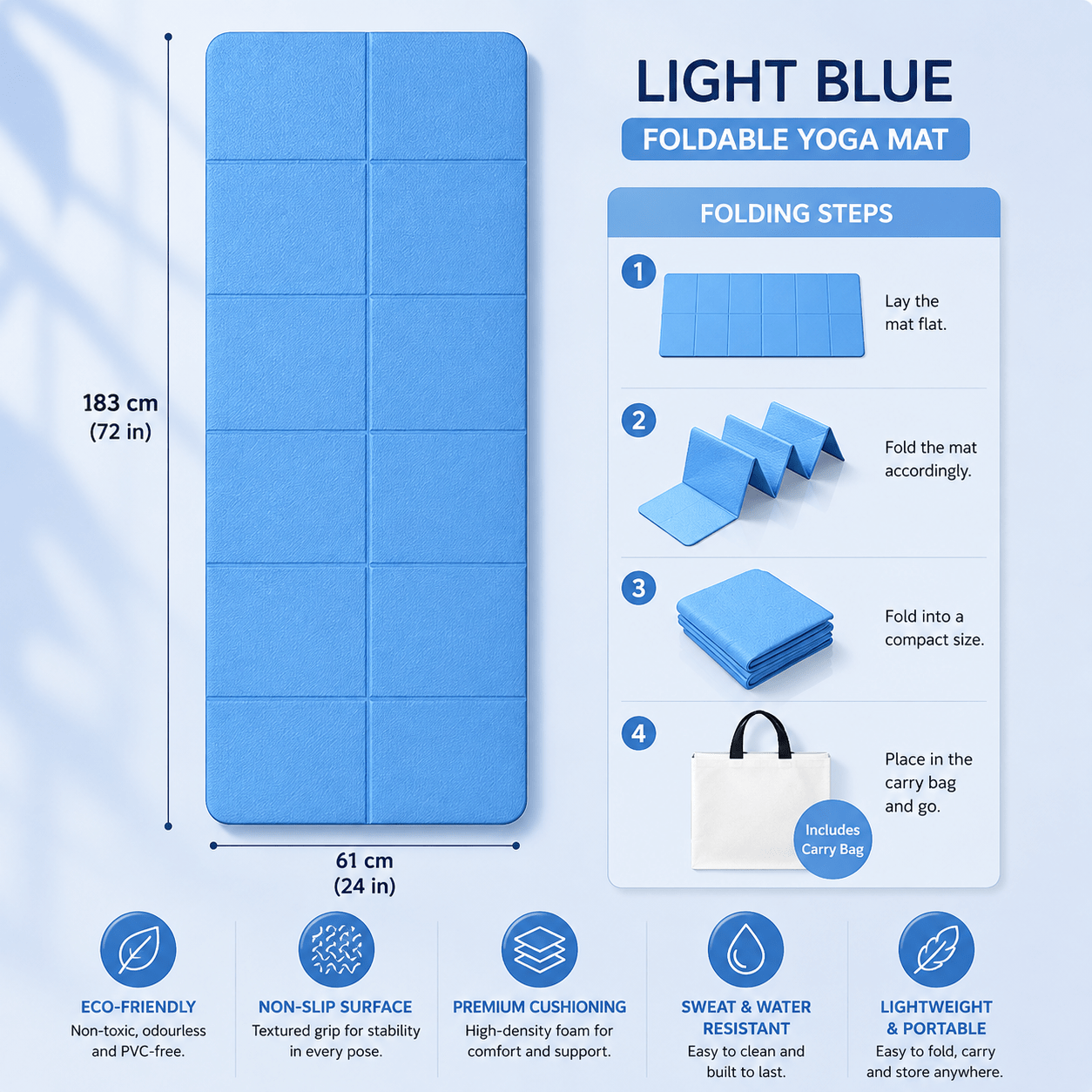 The Nomad FoldAway Wellness Mat