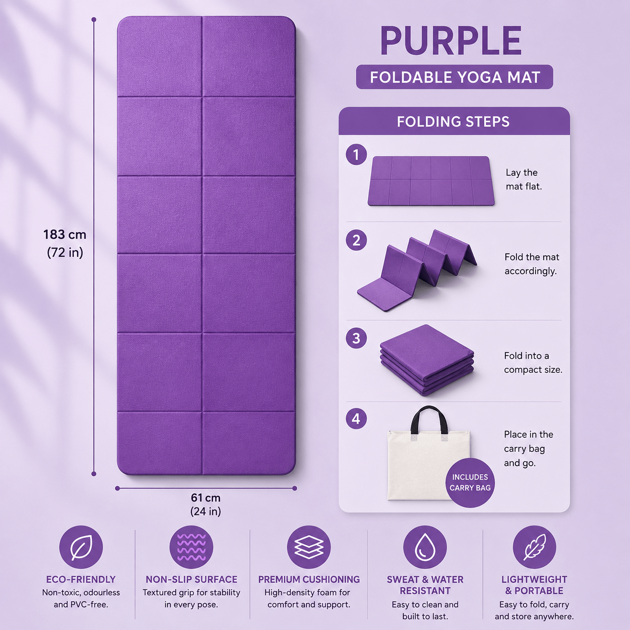 The Nomad FoldAway Wellness Mat