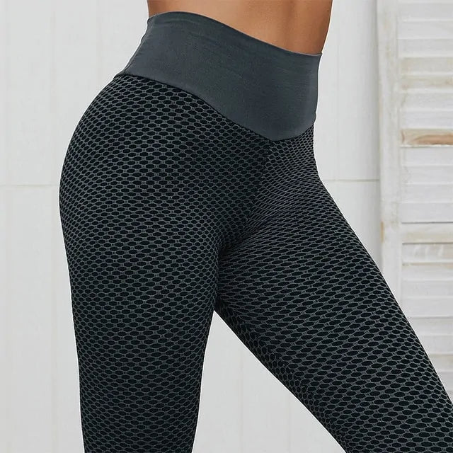 Honeycomb Seamless High Waist Fitness Leggings