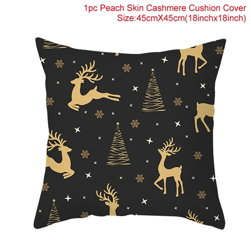 Cartoon Christmas Pillow Cover