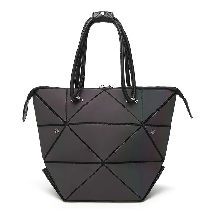 Luminous Geometric Ladies Tote Handbag