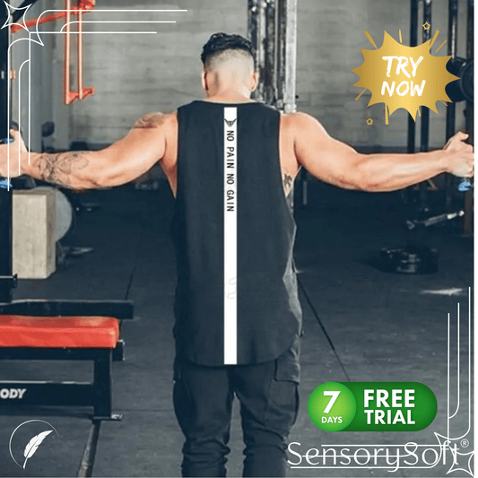 Bodybuilding Fitness Sleeveless Vest - SensorySoft