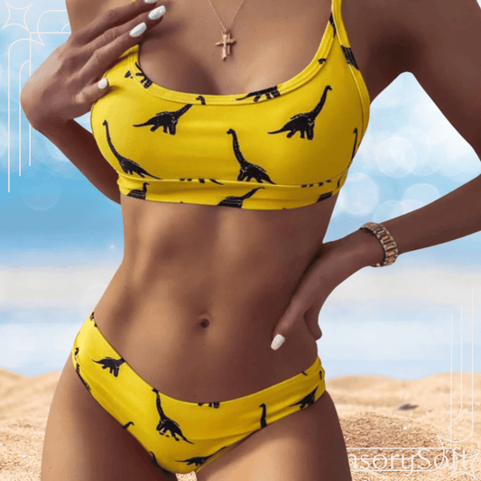 Brazilian Bikini Swimsuit - In Yellow - SensorySoft