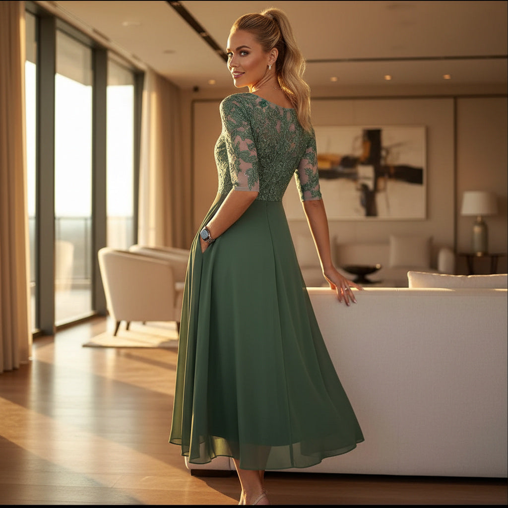 Graceille Lace Midi Dress