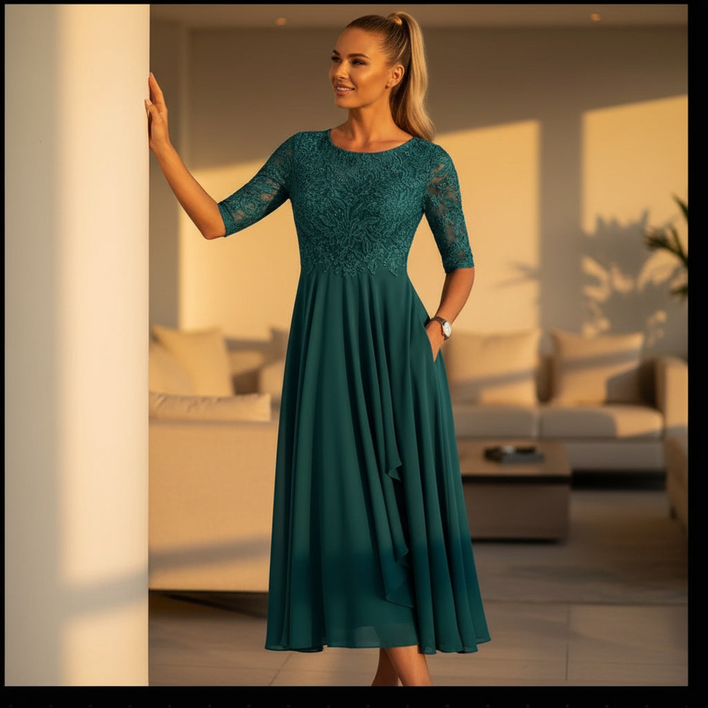 Graceille Lace Midi Dress