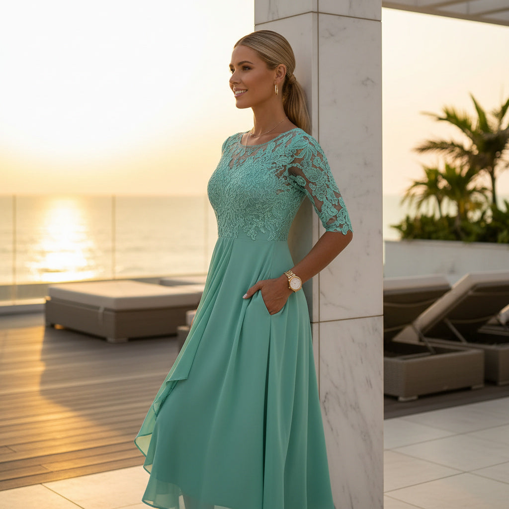 Graceille Lace Midi Dress