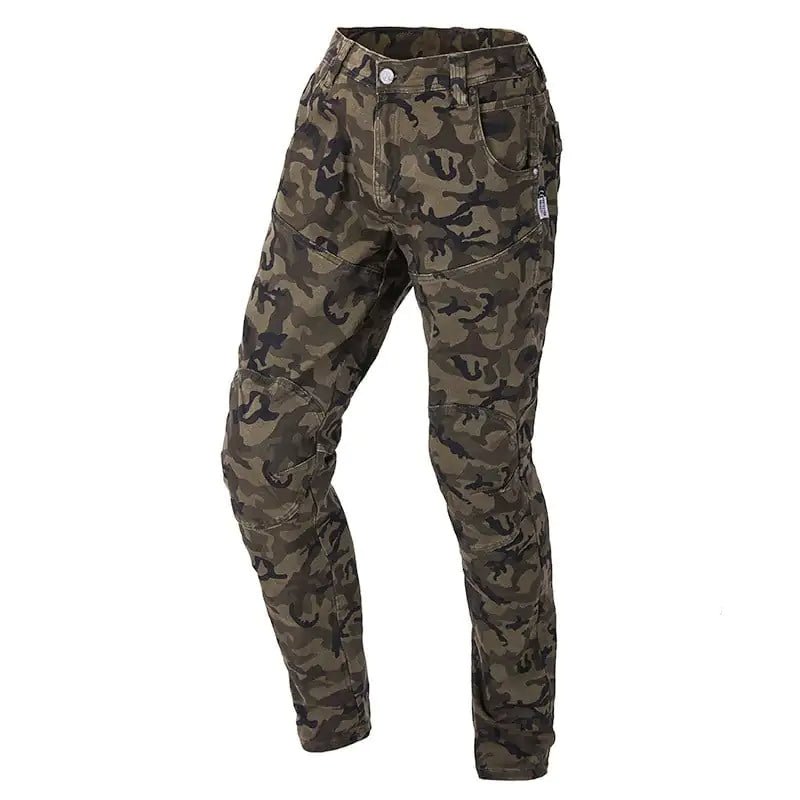 Camouflage Jeans with Racing Belt Protector - Motorcycle Riding - SensorySoft