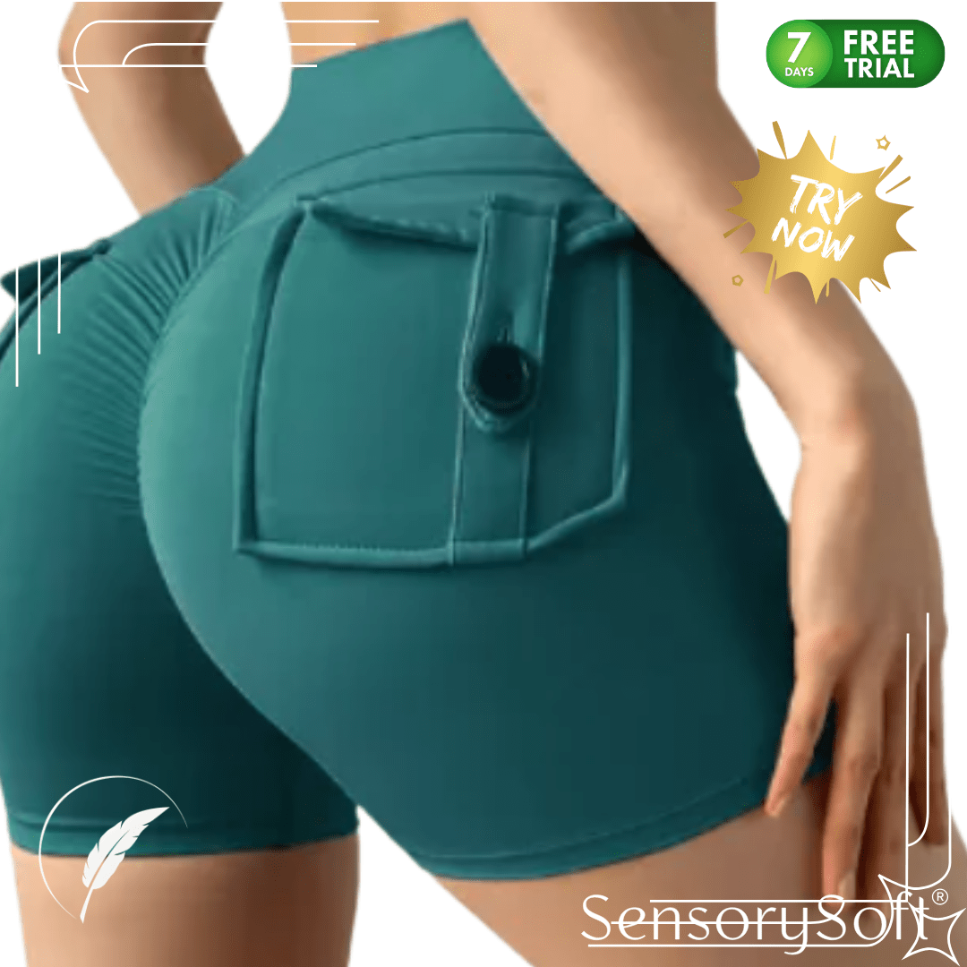 Cargo Pocket Design Fitness Shorts - SensorySoft