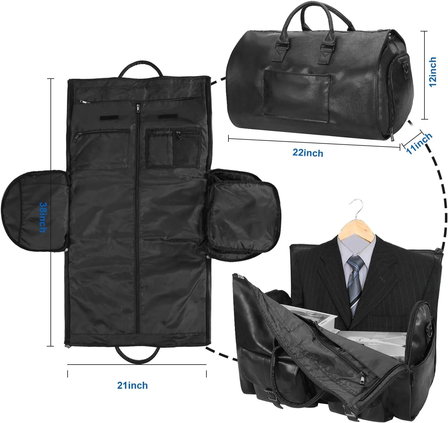 Carry - on Garment Duffel Bag With Shoe Pouch - SensorySoft