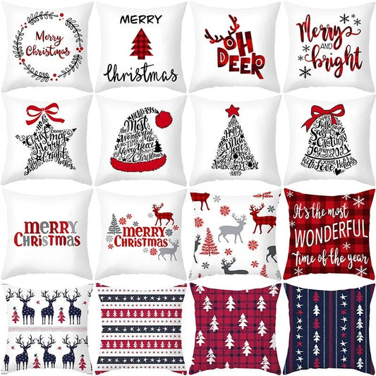 Cartoon Christmas Pillow Cover - SensorySoftShop