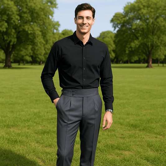 Casual Business Trousers in Gray - SensorySoft