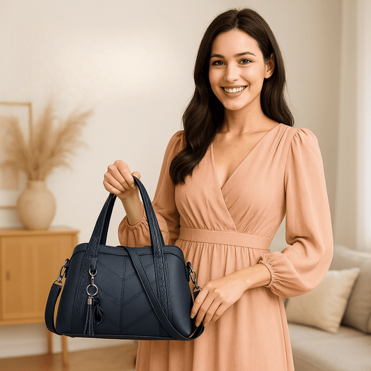 Casual Elegant Handbags – In Dark Blue - SensorySoft