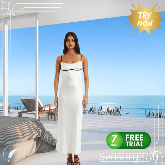 Chic Summer Backless Lace - up Sling Dress - SensorySoft