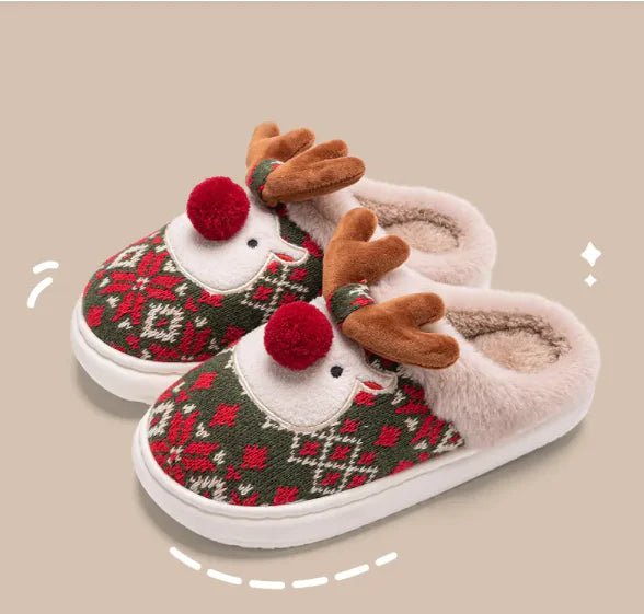 Christmas Plush Slippers - NO25 - SensorySoftShop
