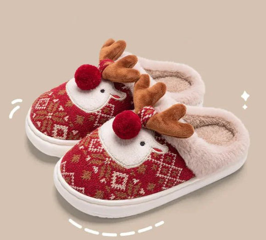 Christmas Plush Slippers - NO25 - SensorySoftShop