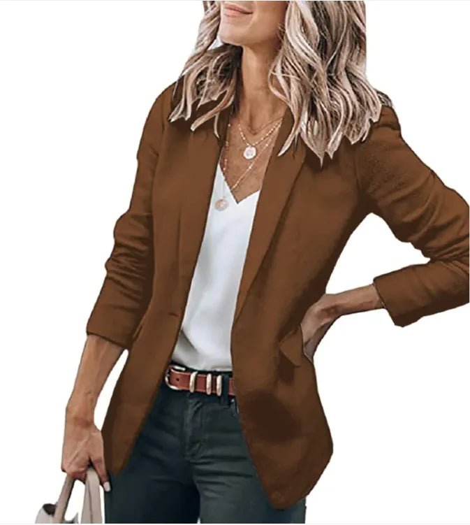 Classic Elegance Long Sleeve Suit Jacket - SensorySoftShop