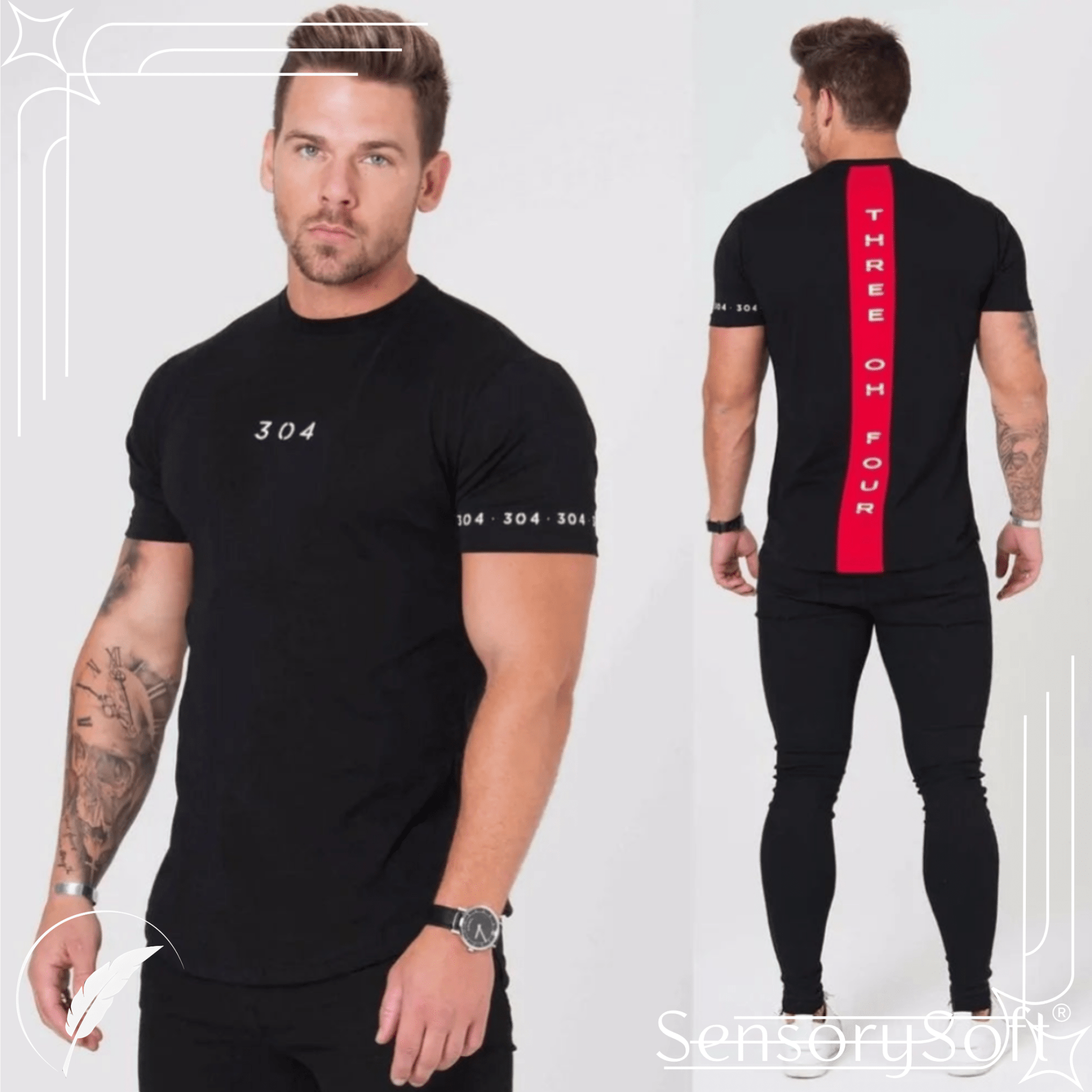 Clothing Fitness Tees Men - SensorySoftShop