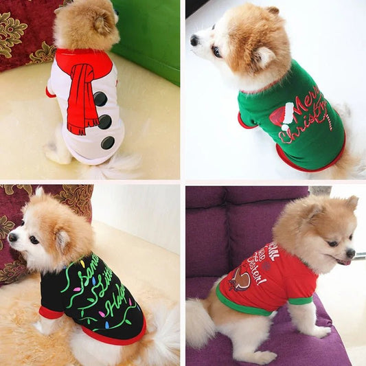 Cotton Christmas Pet Clothes - SensorySoftShop