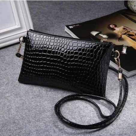Crocodile Pattern Handbag for Women - Phone Clutch Purse - SensorySoft