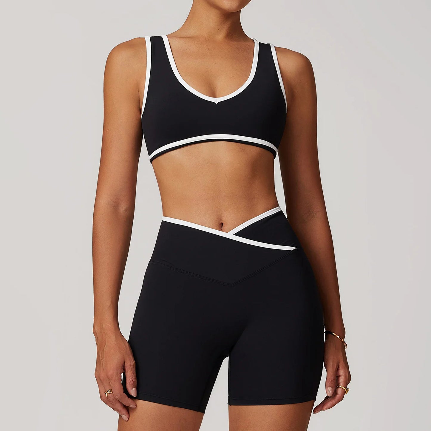 Cross High Top Sports Suit Female Fitness Yoga Wear - SensorySoftShop