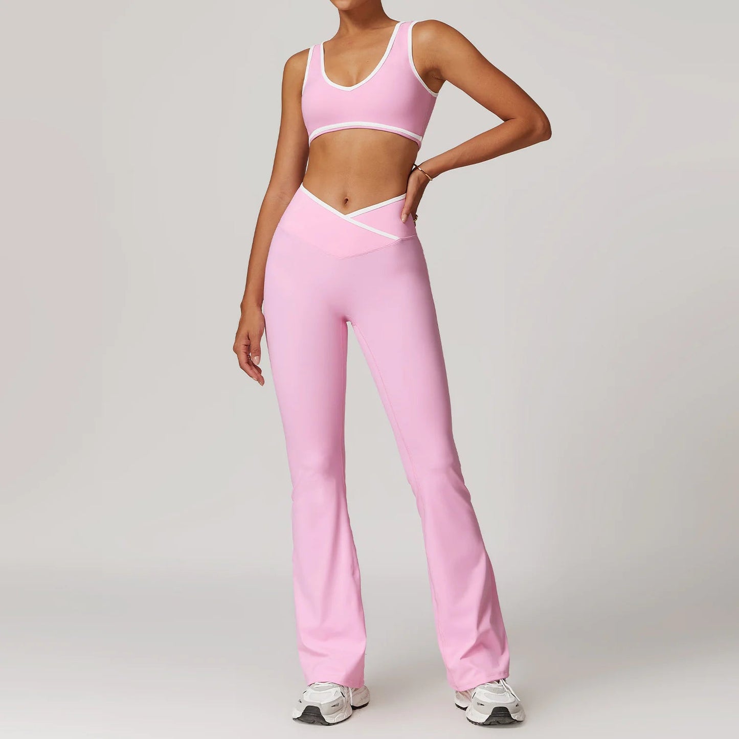 Cross High Top Sports Suit Female Fitness Yoga Wear - SensorySoftShop