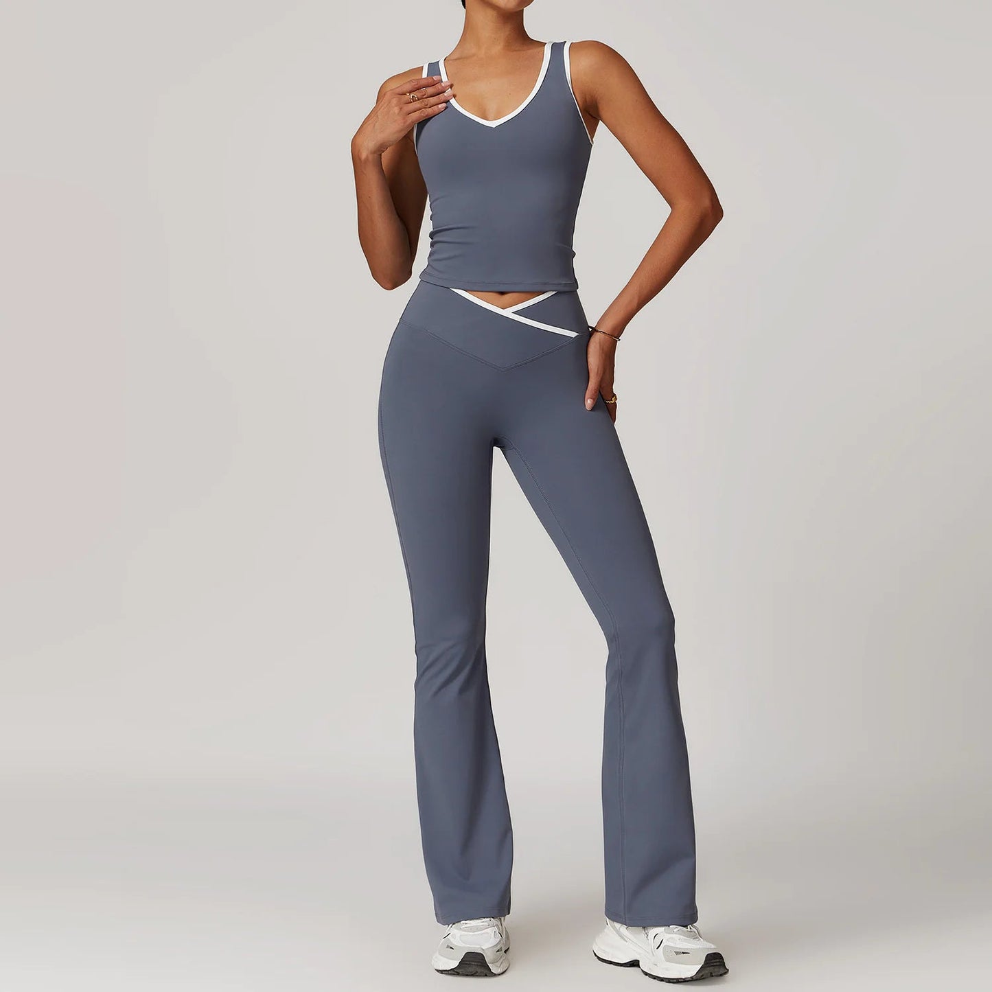 Cross High Top Sports Suit Female Fitness Yoga Wear - SensorySoftShop